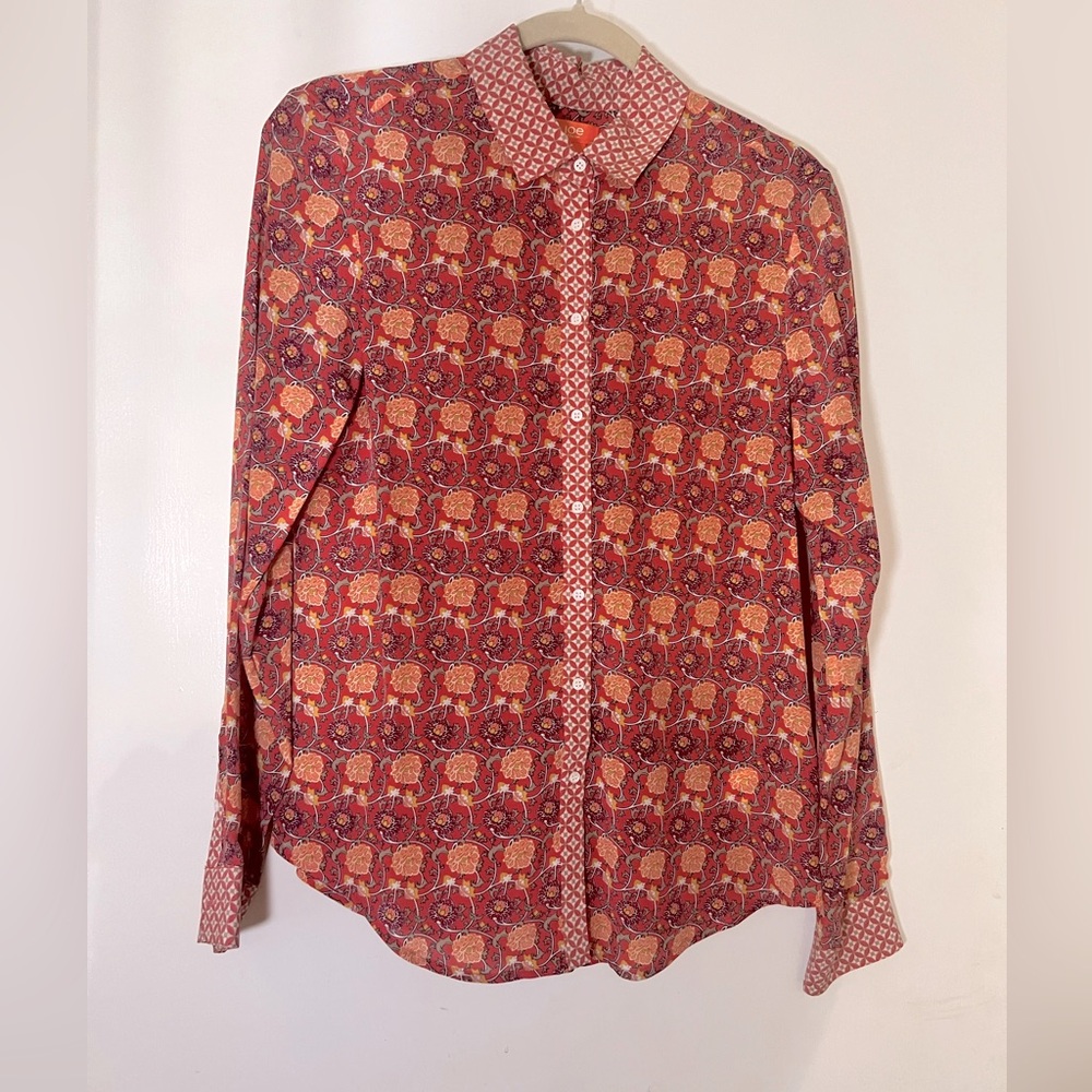 Silk Floral Button Down by Joe Fresh